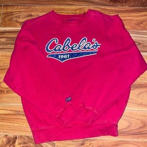 Red size small vintage Cabelas sweater
